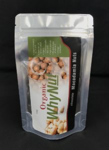 foil laminated package of milk chocolate macadamia nuts